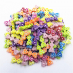 Ripatsite hulgim&uuml;&uuml;k lahtiste helmeste jaoks, ruudukujuliste kirjadega ehete valmistamine, kaelakee k&auml;ev&otilde;ru, 20/50 tk 20Pcs 20mm heart