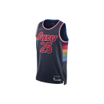 Nike NBA korvpallivorm, F&auml;nniversioon, Philadelphia 76ers, Simmons Nr. 25 Meeste pealisr&otilde;ivad Sinine DB4041-419 L