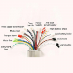 Elektrijalgratta lisatarvikud 36V/48V elektrijalgratas 350W harjadeta alalisvoolumootori kontroller elektrijalgratta E-Bike rolleri jaoks Onesize