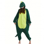 Cartoon Onesies pesukaru Kigurumi fliisist &uuml;hes t&uuml;kis pidžaama j&otilde;ulud Halloweeni cosplay kost&uuml;&uuml;m S roheline
