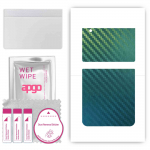 apgo Protective Skin Sticker for the back compatible with Samsung W23 Flip, Wrap Film, Foil, Vinyl - Pattern Carbon Chameleon CAKA1