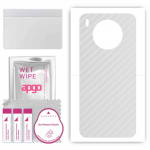 apgo Protective Skin Sticker for the back compatible with Huawei Nova 8i, Wrap Film, Foil, Vinyl - Pattern Transparent Carbon