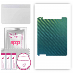 apgo Protective Skin Sticker for the back compatible with Apple iPad 3 Wi-Fi + Cellular, Wrap Film, Foil, Vinyl - Pattern Carbon Chameleon CAKA1