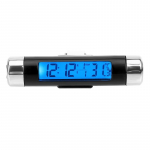 Automaatne elektrooniline kell Digitaalne kell temperatuurin&auml;idik Auto termomeetri kalender Auto digitaalne kell Autotarvik CC20 sinine