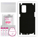 apgo Protective Skin Sticker for the back+sides compatible with Oppo Reno 6 5G, Full Wrap Film, Foil, Vinyl - Pattern Matrix