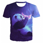 Multikad Armas Panda 3D-printimine T-s&auml;rk Unisex l&uuml;hikeste varrukatega s&auml;rk Poistele T&uuml;drukutele T&auml;rgid Lasteriided Laste T-s&auml;rgid Topid 100