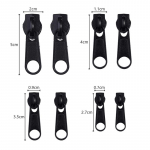 8 tk 4 suurust komplekt Universaalne koheselt fikseeritud t&otilde;mbluku parandamine asendust&otilde;mblukud riiete &otilde;mblemiseks kott pagasi parandamine 8pcs1