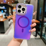 v&auml;rvimuutev akr&uuml;&uuml;l Magnetiline atraktsioon tpu kukkumisvastane kaitseraua &uuml;mbris iPhone'ile 15 14 13pro 11 12 14pro 15pro max L&auml;bipaistev objektiivihoidiku kate iPhone 11 valge