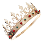 Kuninglik Kuninganna Kroon meestele/naistele Metallist Prints Kroonid ja Tiarad T&auml;isring S&uuml;nnip&auml;evapeo M&uuml;tsid Kost&uuml;&uuml;mi Aksessuaarid