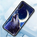 Moon Roaring Wolf silikoon&uuml;mbris Samsung Galaxy A51 A71 A50 A21s A10 A20e A30 A40 A70 A31 A41 A52 A12 pehme tagakaane Fundas jaoks Samsung A10
