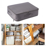 Ruumis&auml;&auml;stlik kokkusurutav vahend, t&otilde;mblukuga k&auml;epidemega riiete hoiukott roosa