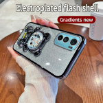 Candy Bear Stand Glitter telefoni&uuml;mbris Motorola Moto Edge 40 30 20 E20 E13 E22 E32 E6S E6i E22i E7 Plus G8 G9 Power Plus kaanele Moto Edge 40 must