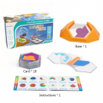 V&auml;rvikoodiga m&otilde;istatus, &otilde;petlik lastele loogikalauam&auml;ng Pusle Geomeetrilised intelligentsed m&otilde;istatused Lastele Ruumilised m&auml;nguasjad isetegemise kingitused