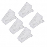 5 tk Fix Clips l&auml;bipaistvad keskkonnas&otilde;bralikud akr&uuml;&uuml;list kunstk&uuml;&uuml;ne pikendavad k&uuml;&uuml;nek&auml;&auml;rid naistele