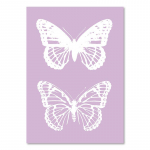 Taani Pastellplakat Esteetiline V&auml;rviline L&otilde;uendimaal Vikerkaar Lilla Roheline S&uuml;da Liblikas Lill Seinakunsti Tr&uuml;kk Magamistoa Sisustus 21x30cm No Framed