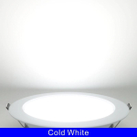 10 tk/partii DC 12V 24V LED s&uuml;vistatav valgusti 5W 9W 12W 15W 18W s&uuml;vistatav laevalgusti 3/4/5 tolli &uuml;marpaneel s&uuml;vistatav valgusti prožektor DC24V 9W&White Silvery