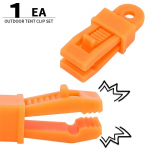 V&auml;litelgi varikatuse klamber p&auml;ikesevari tuulekindel kinnitusklambriga tugevdatud tuulek&ouml;is pannal suur telgiklamber matkamise matkatarvikud punane