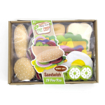 DIY vildist hamburgeri m&auml;nguasjakomplekt Sandwich hot Dog m&auml;ngumaja m&auml;nguasjad Hamburger Set
