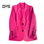 Naiste &uuml;likond, mantel rev, pikkade varrukatega klapitaskud, kaks nuppu M roheline