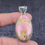 Pink Opal Gemstone Handmade 925 Sterling Silver Gift Jewelry Pendant 2.21 d8s30