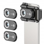 APEXEL APL-MS3IN1 100X/150X/200X Mobiiltelefoni Mikroskoobi Objektiivide Komplekt Sisseehitatud LED/ UV Valgustite ja CPL-iga