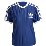 Adidas Adicolor Triibulise Logotr&uuml;kiga L&uuml;hikeste Varrukate T-s&auml;rk Naistele Topid Tumesinine IY7228 M blue