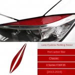 2tk auto esitulede laternate kulmude katte kleebised BMW 3-seeria F30 F35 2013-2019 l&auml;ikega must auto silmalaud kaaned ABS s&uuml;sinik