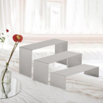 3 tk k&otilde;rgendus display stand koogihoidja ehted kogumisobjektidele Brushed Silver