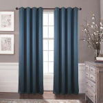 Blackout kardinad 2 paneeli komplekt elutuppa, &ouml;&ouml;silmustega soojustatud ruumi pimendavad kardinad magamistuppa 140X220cm-2pcs sinine