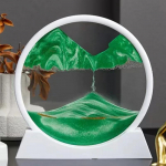 3D liikuv liiv Kunstpilt &Uuml;mmargune klaas S&uuml;vamere Liivamaastik Liivakell Kiirliiv K&auml;sit&ouml;&ouml; Voolav liiv V&auml;rvimiskontor Kodukaunistus Kingitus 1PCS