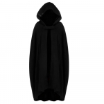 Palgam&otilde;rvar Mood, pikkade varrukatega mantel Retro keskaegne gooti stiilis kapuutsiga &otilde;huke mantel naissoost vampiirikuradi neem XL must