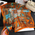 70 * 70 cm uus siidist v&auml;ike kandiline sall naiste kaela kaitseks Professionaalne sall Mitmek&uuml;lgne juukseside peasall sall 70*70cm