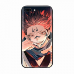 Must &uuml;mbris Xiaomi Redmi 13C Note 9 iPhone XR 7 8 14 15 11 12 13 X XS Pro Max Samsung A25 S23 S24 FE Ultra Plus Jujutsu Kaisen Yuji Itadori jaoks iPhone 15 Pro must
