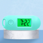 Taimer lihtne v&otilde;tmehoidja kaasaskantav &otilde;pilaste kellaaja ja kuup&auml;eva elektrooniline k&auml;ekell roheline