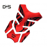 Universaalne 3D mootorratta gaasipaagi kleebis isekleepuv, tugev kleepuvus, veekindel, kergesti paigaldatav k&uuml;tusepaagi kaitse kleebis punane