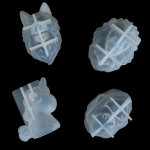 Epoxy Mold Geometry Lion U Nicorn Hallitusse l&otilde;hnav k&uuml;&uuml;nalde valmistamise kaunistus 6*4.3*3cm