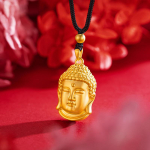 Buddha pea must k&ouml;ie kaelakee Lucky Amulet reguleeritav ripats Tathagata Buddha rangluu kett Religioosne budistlik ehe kingitus