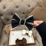 &Otilde;rn Velvet Bow Bun Juukseklamber Suur esmaklassiline juukseklamber French Pearl Back juukseklamber