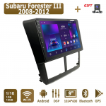 Android Carplay autoraadio Subaru Forester III 2008-2012 jaoks Multimeediam&auml;ngija Peaseade Stereo GPS Navigatsioon BT WIFI 4+64GB 1+16GB