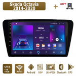 Android Carplay autoraadio Skoda Octavia 2014-2020 multimeediumipleieri peakomplekti stereo-GPS-i navigatsioonis&uuml;steemi jaoks BT WIFI 2+32GB 1+16GB