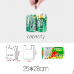 Kolmes suuruses k&auml;epidemega toiduhoiukotid Hoia v&auml;rskena l&auml;bipaistev rull V&auml;rskelt s&auml;iliv kilekotid vaakumtoidu s&auml;&auml;stukoti MIT 25*28cm-300PCS