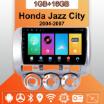 Autoraadio Android Auto Carplay jaoks Honda Jazz City 2004-2007 Multimeediumipleier peaseade Stereo GPS-navigatsioon BT WIFI 1+16GB 1+16GB