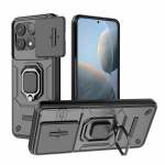 Poco F6 Pro 5G Case Slide Camera Protect Armor telefoni&uuml;mbris jaoks Pocco Poko Little F6Pro F 6 Pro PocoF6Pro 5G R&otilde;ngasaluse kate For Poco F6 Pro must