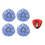 Adapteriplaadi mopipea vahetus, v&auml;&auml;nata kuiv p&ouml;&ouml;rlev mopipea, p&ouml;&ouml;rleva mopi vahetuspea, mikrokiust p&ouml;&ouml;rleva mopi lisa One Size