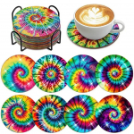 8 tk/komplekt Mandalaga maalitud rannas&otilde;idulaevade komplekt koos hoidjaga DIY rannaalused algajatele ja t&auml;iskasvanutele, kingituseks kunsti- ja k&auml;sit&ouml;&ouml;tarbed 8PCS/Set