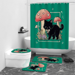 Digitaalse tr&uuml;kiga du&scaron;ikardin multifilm Animal Pongee veekindel du&scaron;ikardin Vannitoa blokeeriv kardin W90cm*L180cm