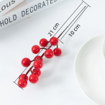 Kunstmarjad j&otilde;ulukaunistus Punaste marjade oksad j&otilde;ulupeoks Kodus Lauakaunistused Punane puuviljap&auml;rg isetegemise kingitus 1PC