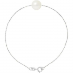 PERLINEA - K&auml;ev&otilde;ru - Ehtne magevee kultiveeritud p&auml;rl - 8-9 mm Naturaalne valge - 925 Sterling h&otilde;be - Naiste ehted