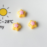 Maasikavaigust telefoni katteplaaster isetegemise ehtetarvikute jaoks Little Star 11*11mm