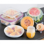 Couvercles Silicone Alimentaire Universels Extensibles &ndash; partii 6 eksklusiivse sabaga katted XS &agrave; XL (21 cm)